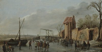 A Scene on the Ice by Jan Josephsz van Goyen